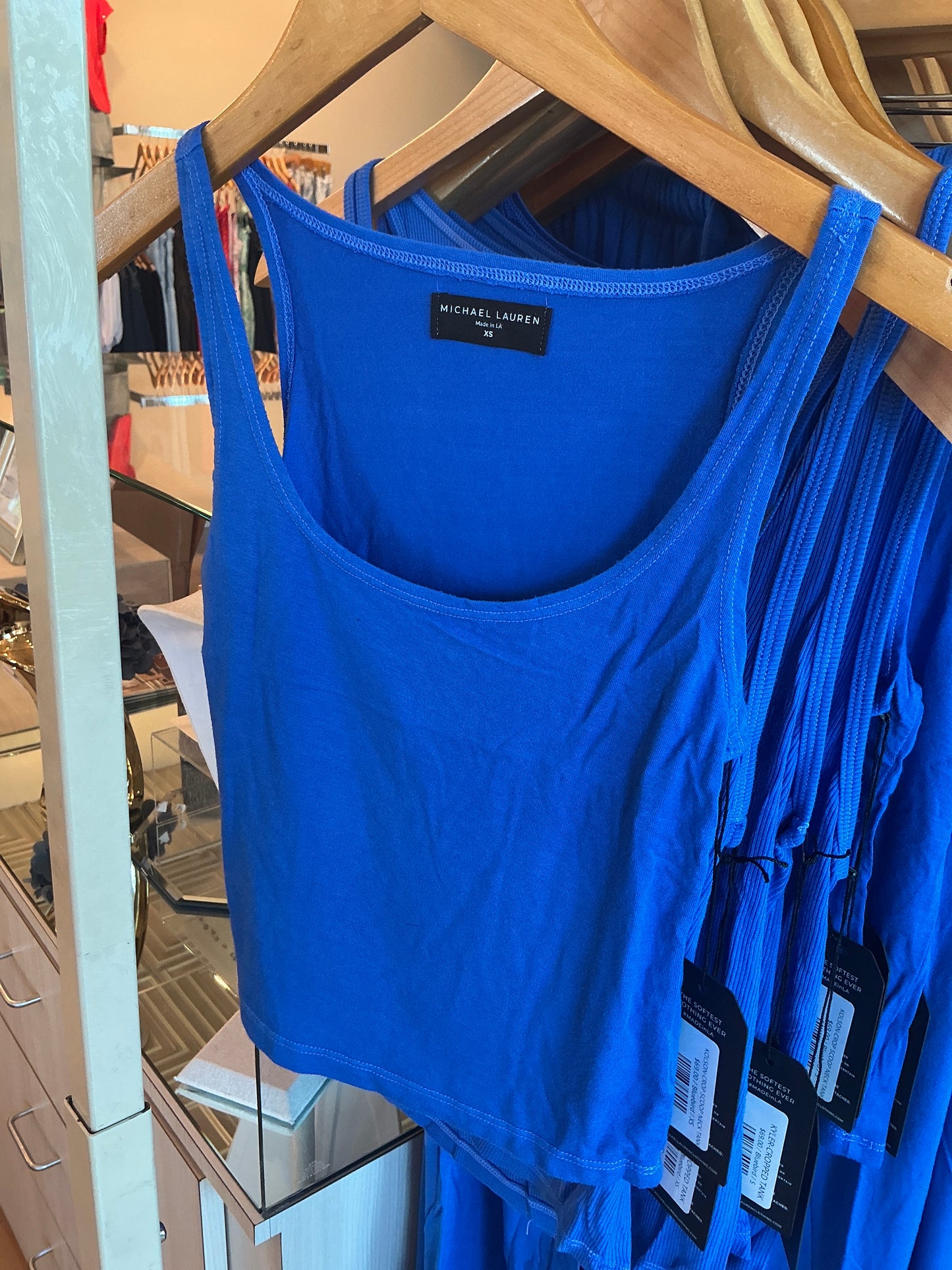 KOLSON-CROP SCOOP NECK TANK