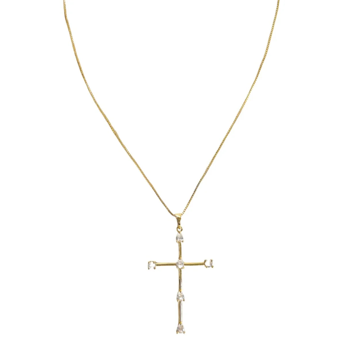 Tom’e Cz Cross Necklace