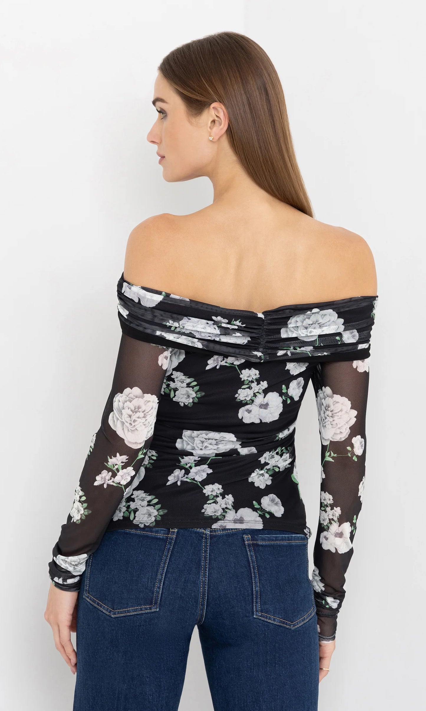 ROMEO FLORAL MESH TOP