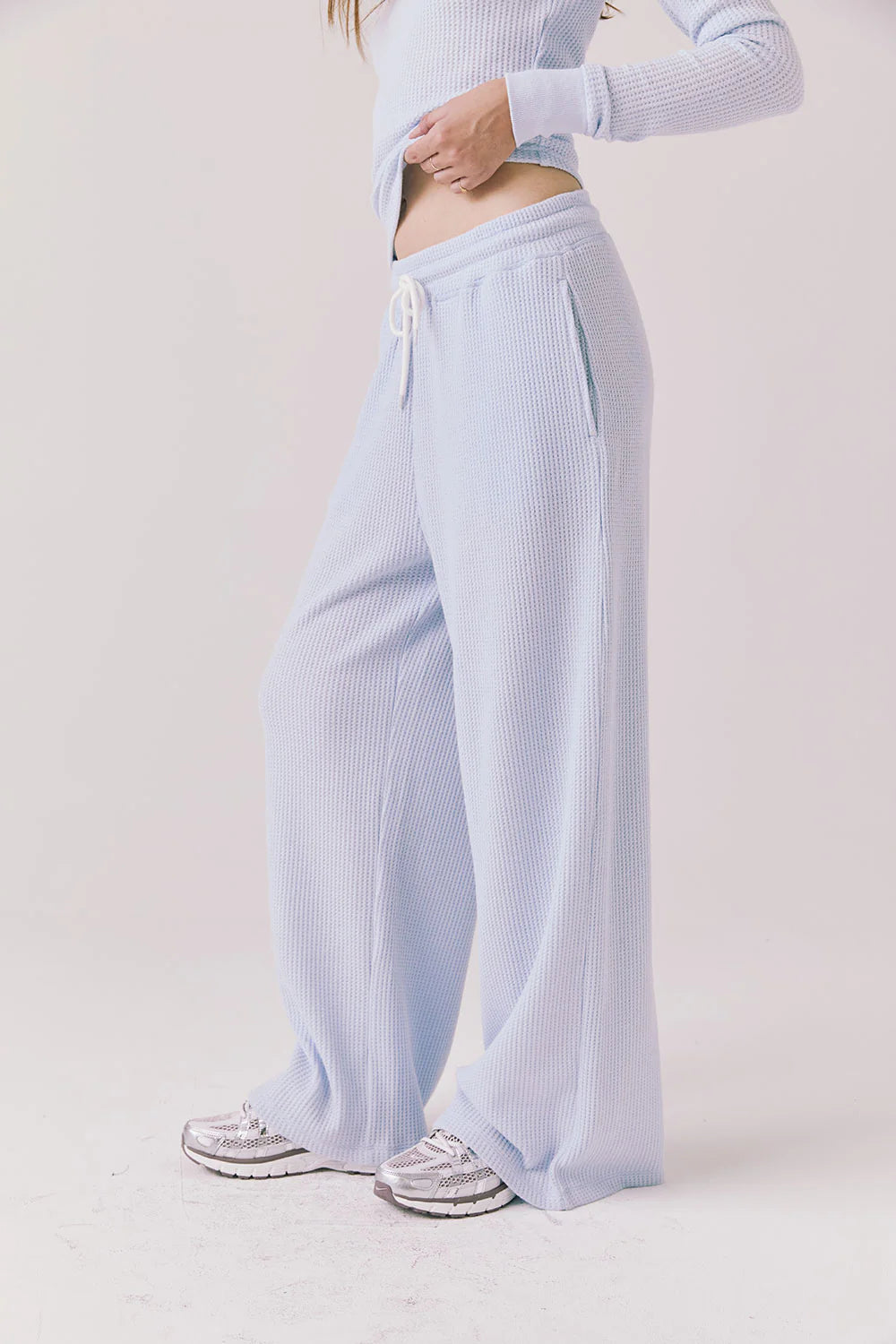 WAFFLE THERMAL BRANDY JOGGERS