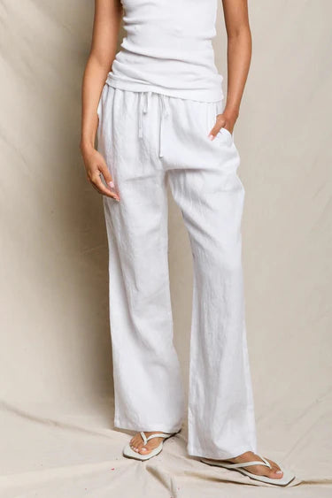LORANA LINEN DRAWSTRING PANT