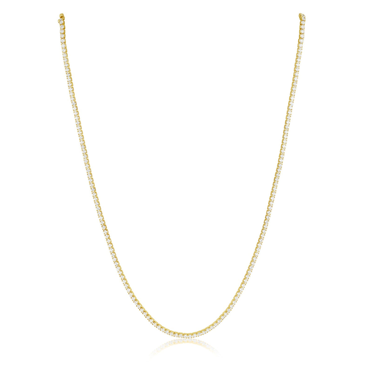 ANNIE DAINTY TENNIS CHOKER - GOLD