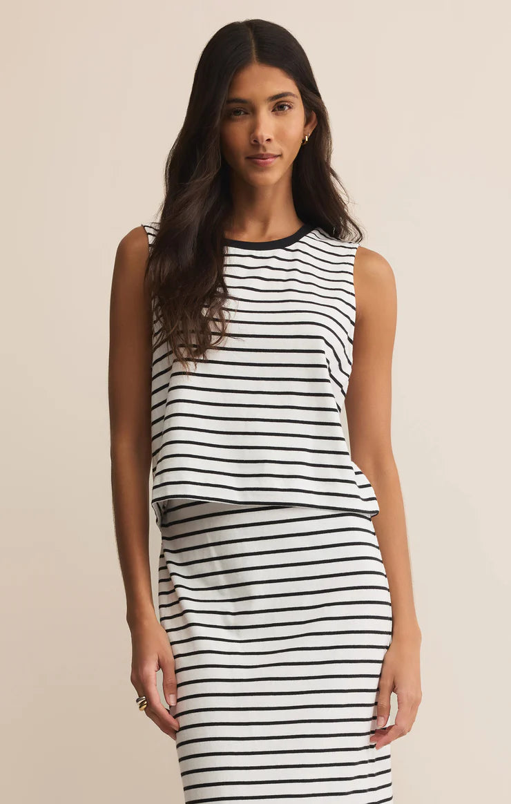 CAFFARI STRIPE TUBE TOP