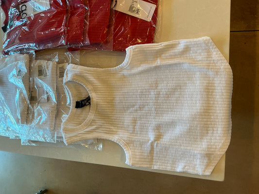 HIGH NECK HANDKERCHIEF HEM TANK