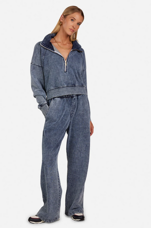 MAUI- WIDE LEG FLY FRONT PANT