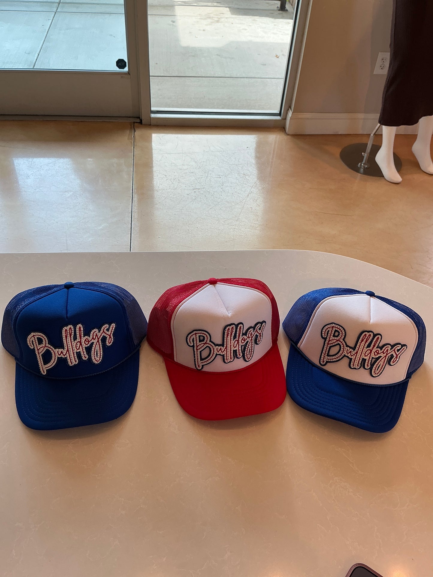 bling bulldog trucker