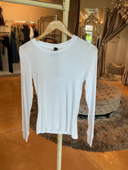 L/S SCOOP NECK TEE