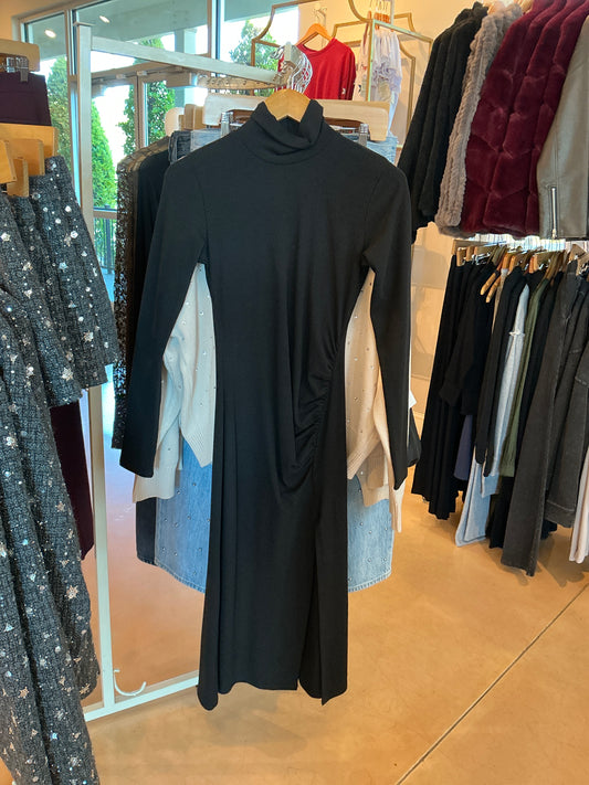 TURTLE NECK L/S MINI DRESS