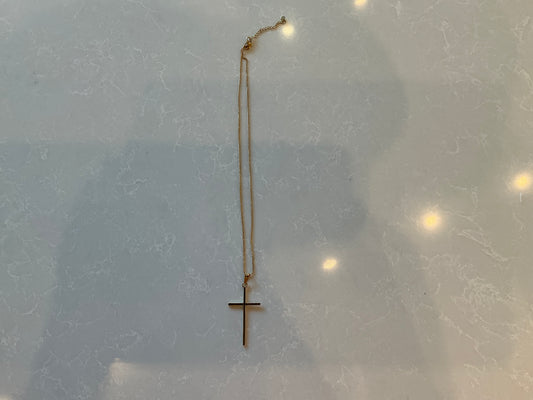 Solid cross necklace