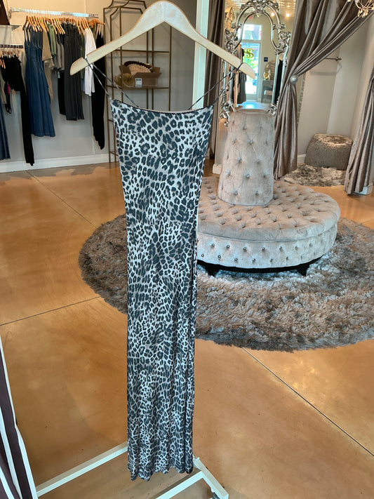 CIELO LEOPARD MIDI DRESS
