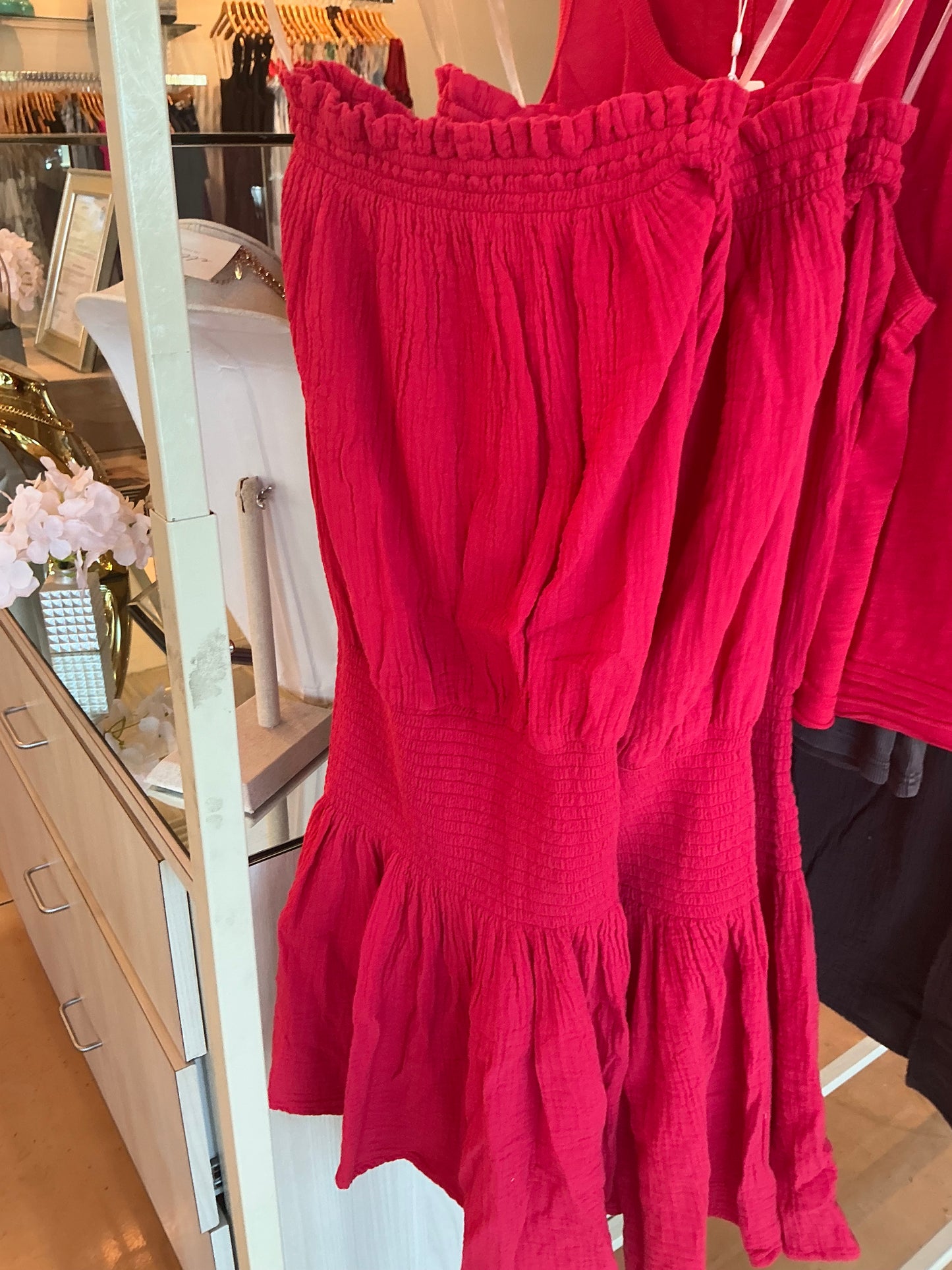 SMOCKED TUBE DRESS