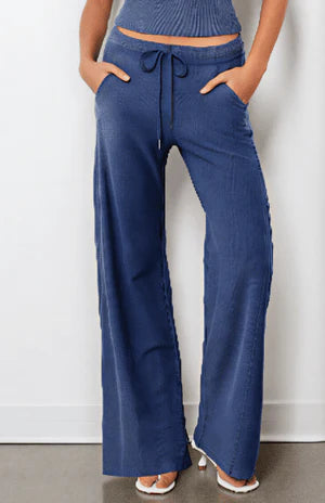 WIDE LEG PANT W GUSSET