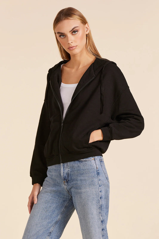 SLOUCH ZIP FRONT HOODIE