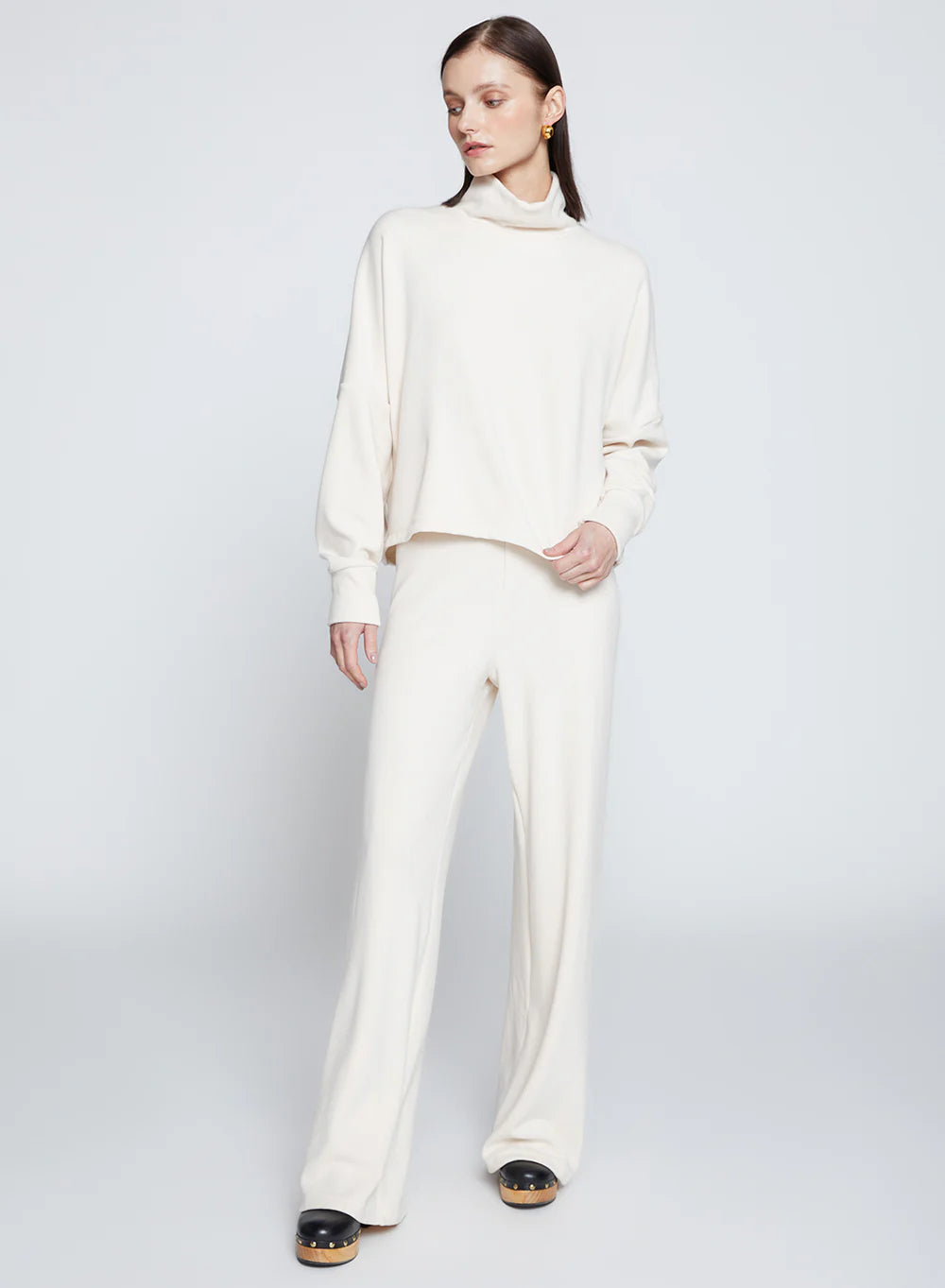 HONEYLUXE FLTABACK RIB PANT
