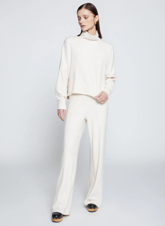 HONEYLUXE FLTABACK RIB PANT