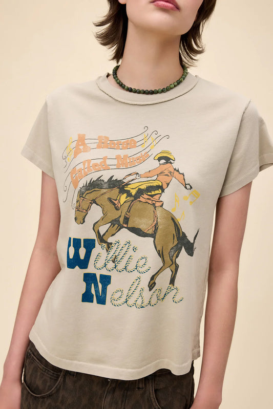 WILLIE NELSON HORSE CALLED MUSIC TEE