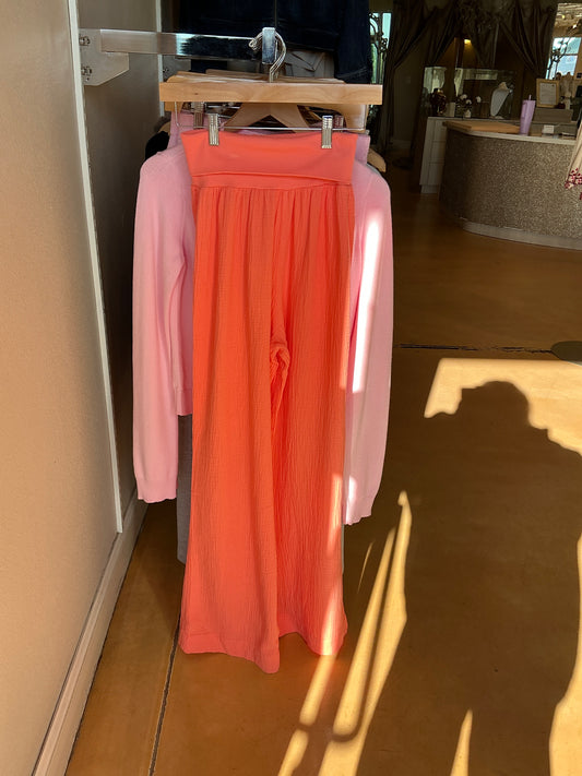 FOLD OVER WAIST BEACH PANT