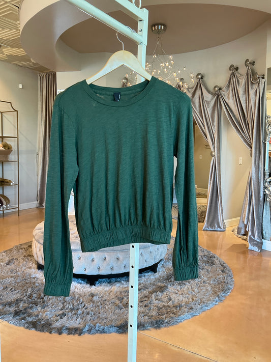 L/S ELASTIC HEM TEE