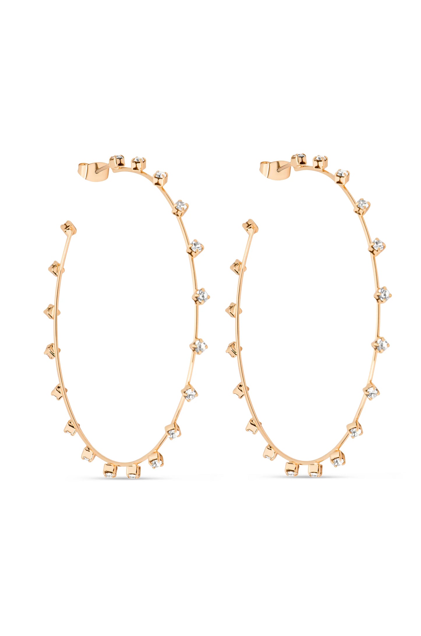 SIMPLE SPARKLE CRYSTAL HOOP