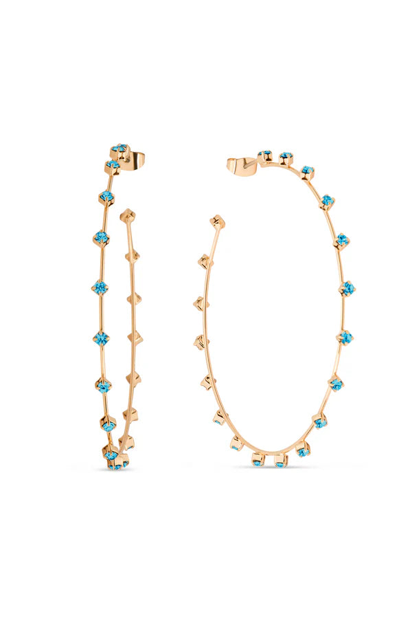 SIMPLE SPARKLE CRYSTAL HOOP