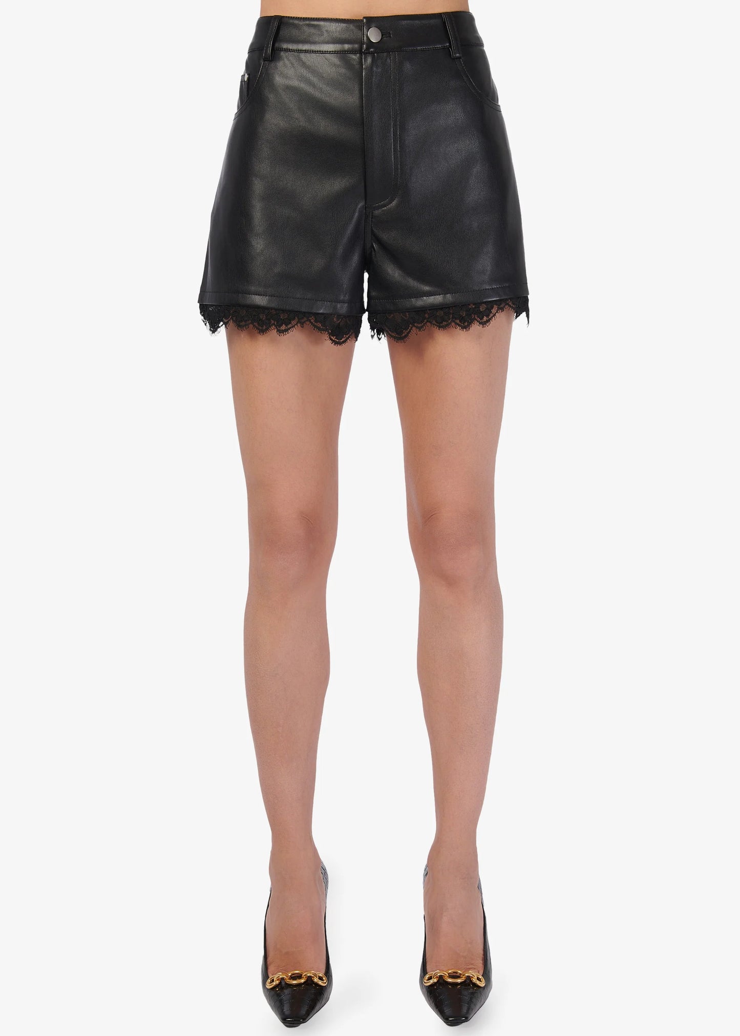 RENEE VEGAN LEATHER SHORT