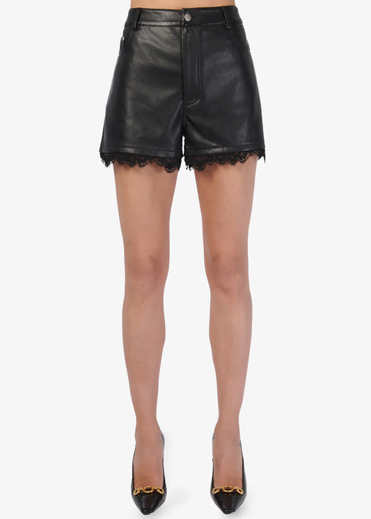 RENEE VEGAN LEATHER SHORT
