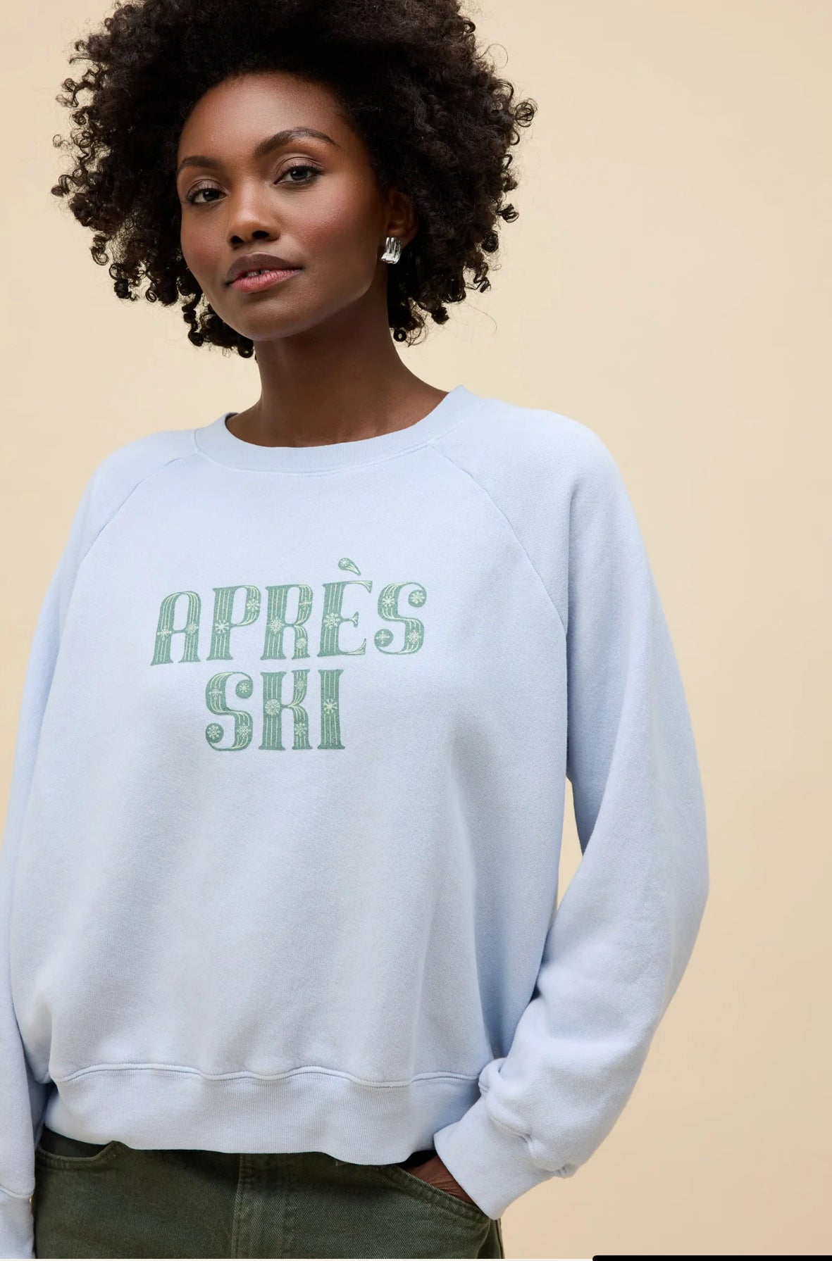 APES SKI SHRUNKEN RAGLAN SWEATSHIRT
