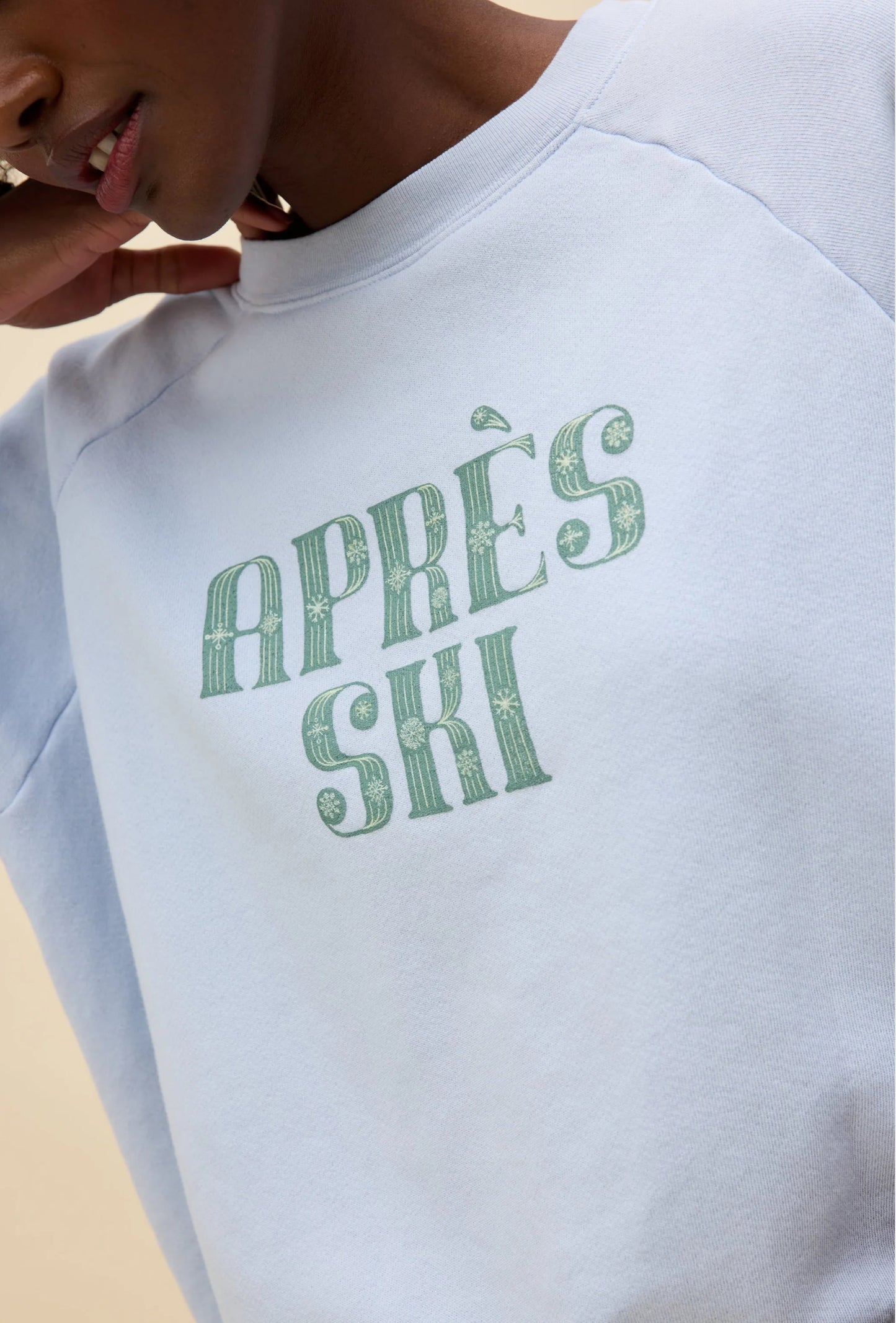 APES SKI SHRUNKEN RAGLAN SWEATSHIRT