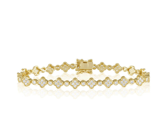 DAINTY GRACIE TENNIS BRACELET - GOLD