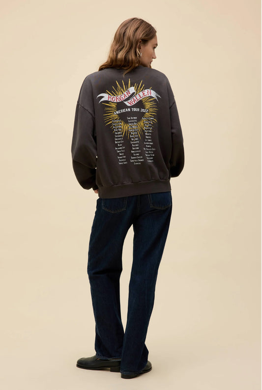 MORGAN WALLEN CLASSIC EAGLE OVERSIZED CREW SWEATSHIRT