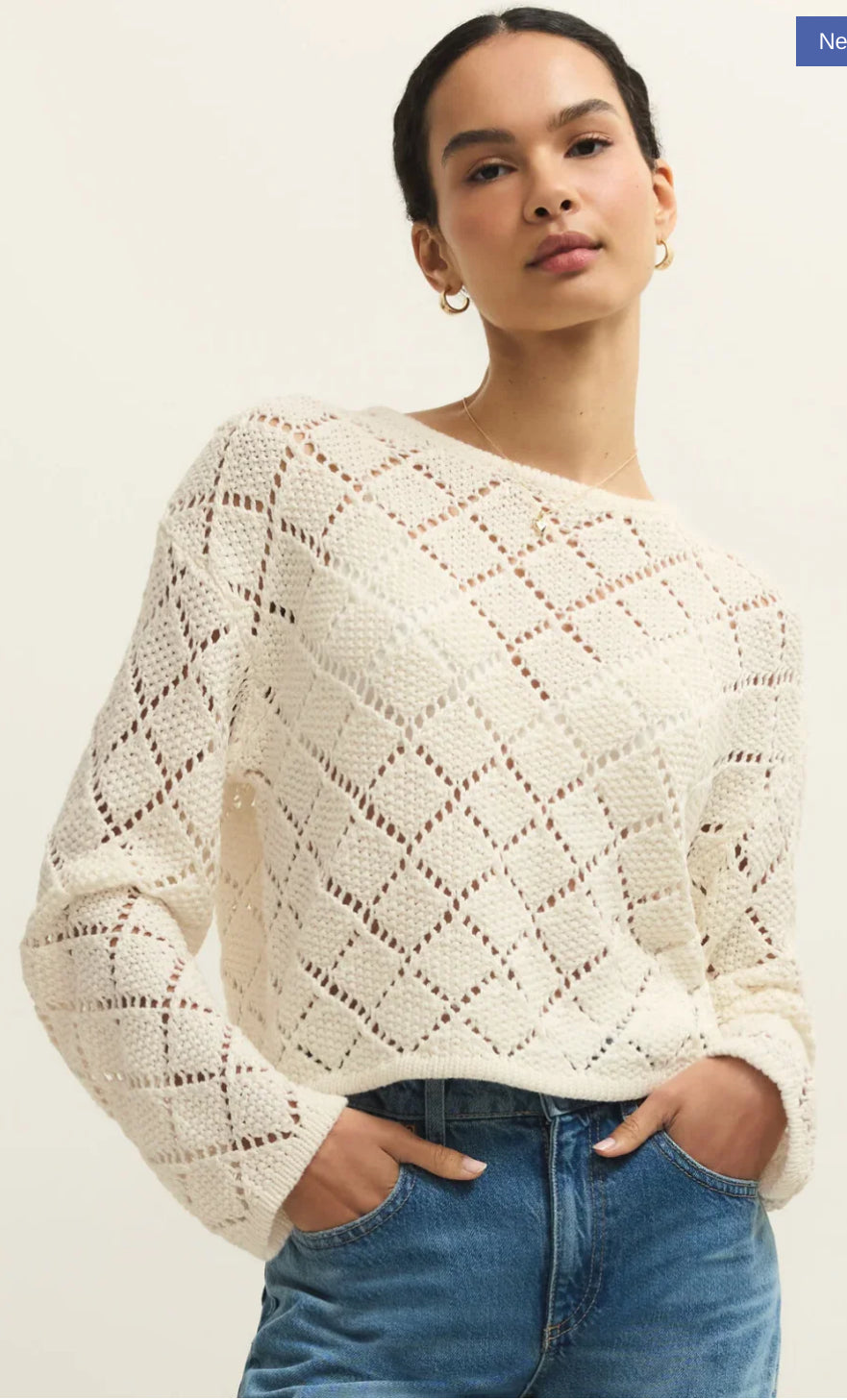 HULLEN CROCHET SWEATER