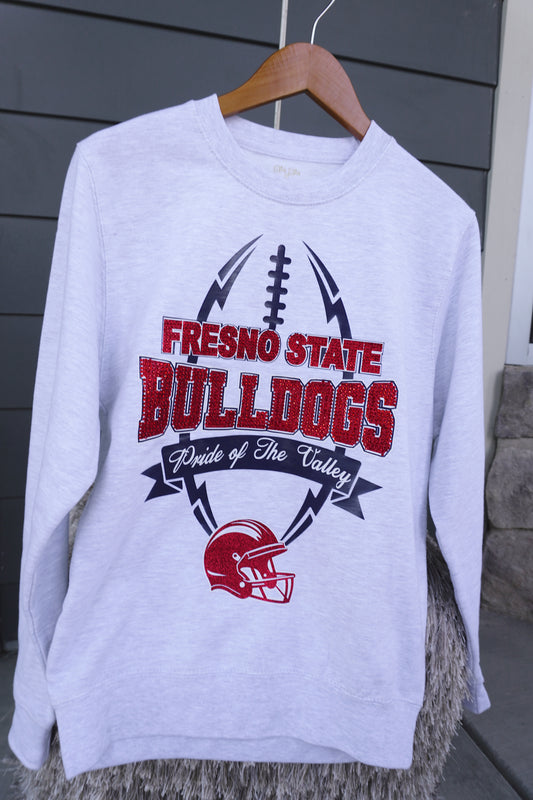 RHINESTONE CREWNECK SWEATSHIRT