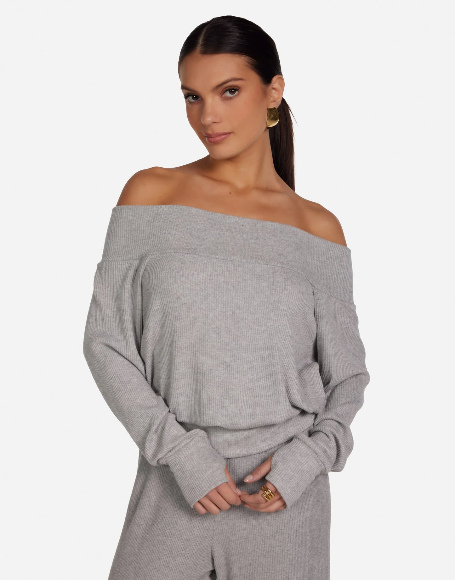 Fenn off shoulder sweater