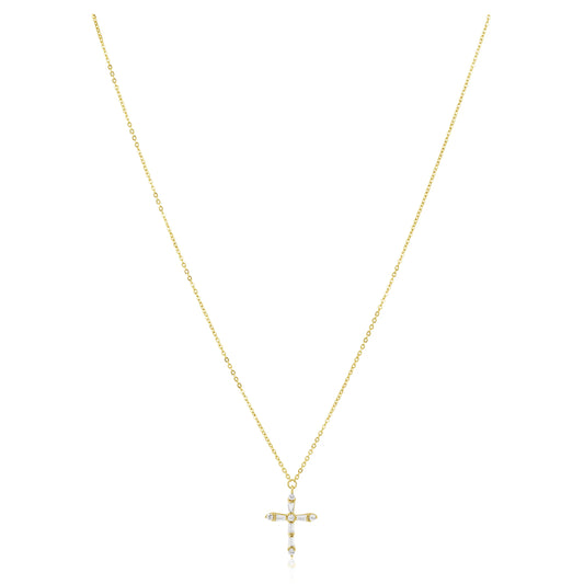 Gabriella CZ Cross Necklace