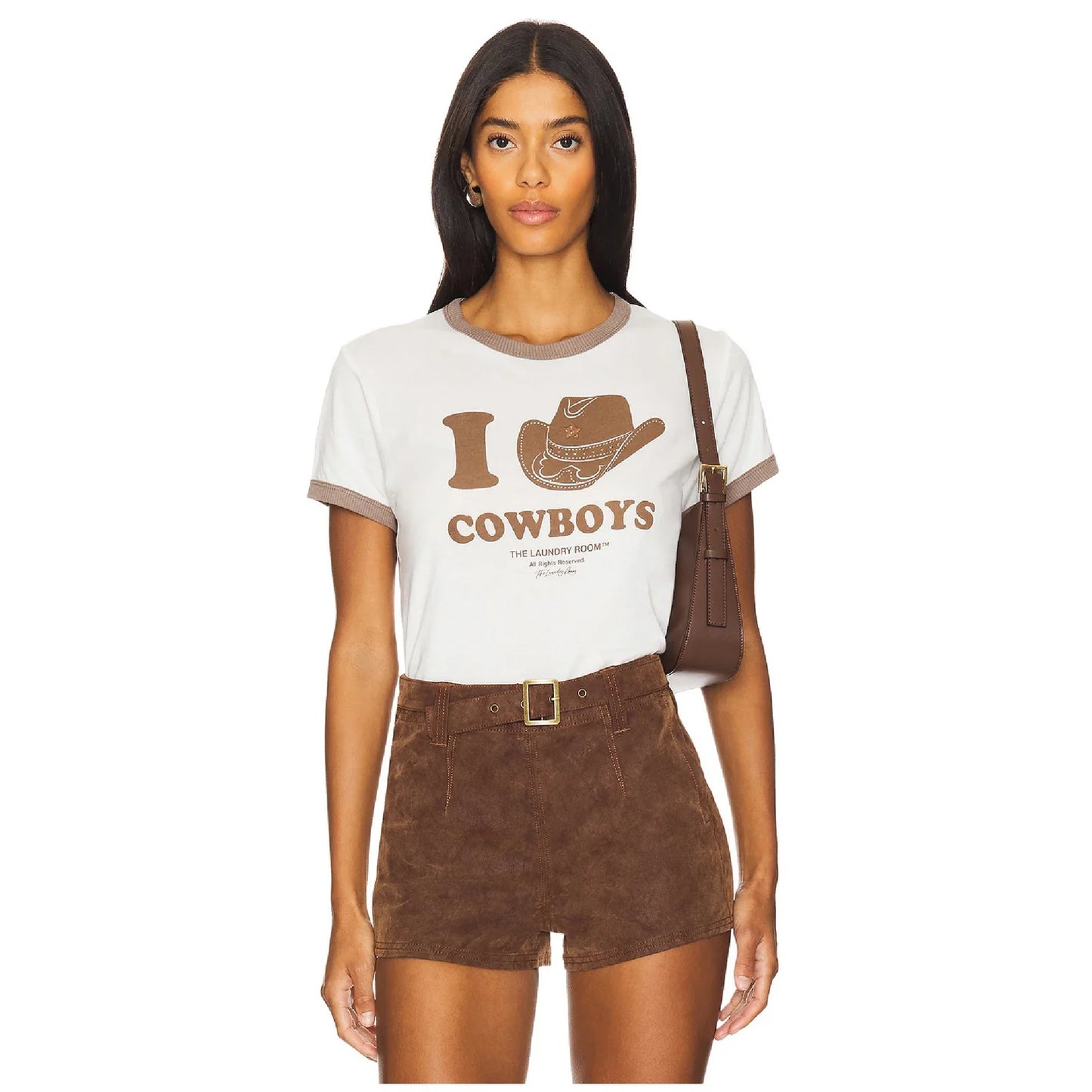 I Heart Cowboys -Perfect Ringer Tee-