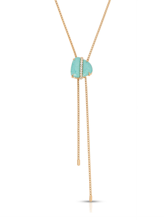 Turquoise solstice Bolo Necklace