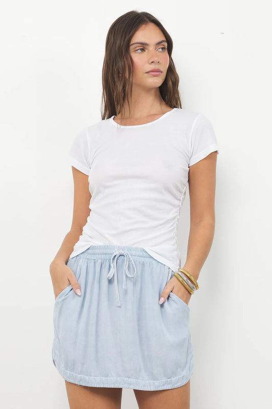 MILLIE CREW NECK WITH SHIRRING