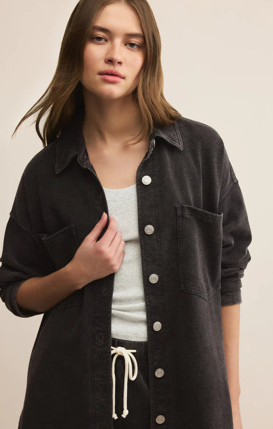 ALL DAY KNIT DENIM JACKET