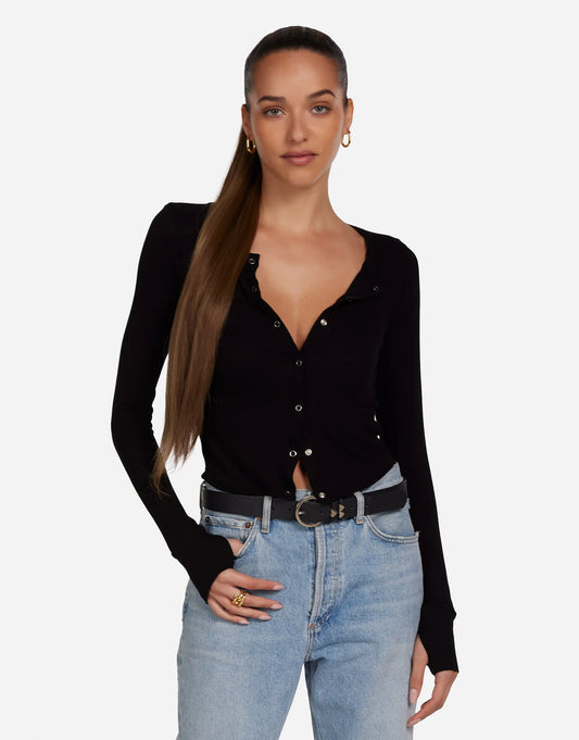 VERSCA - SNAP FRONT TEE