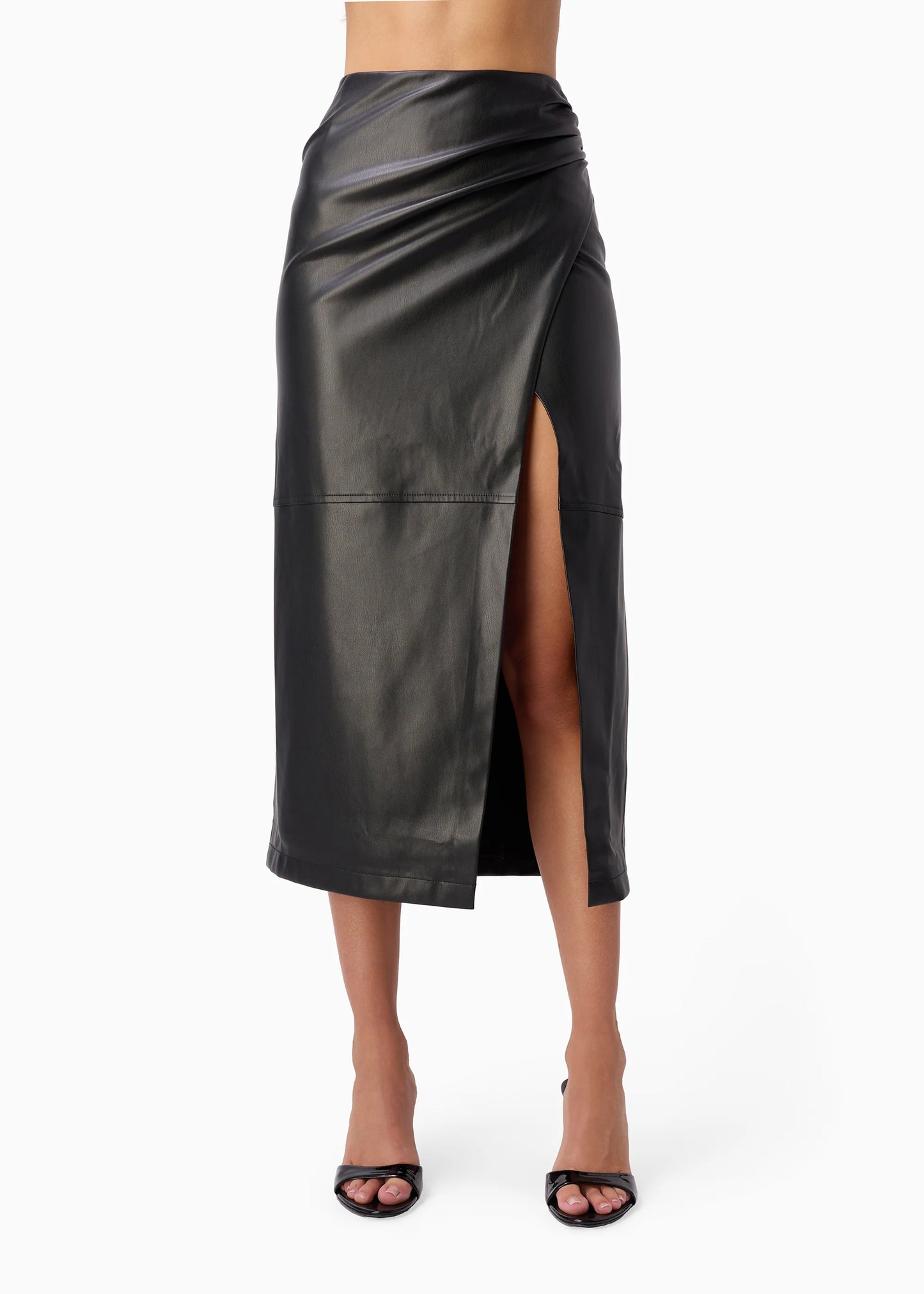 LORENA VEGAN LEATHER SKIRT