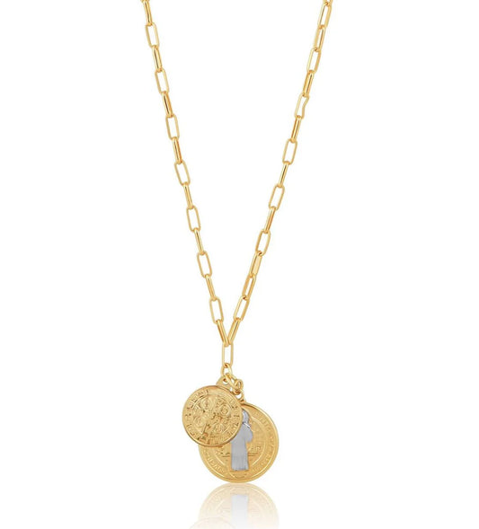 ST. BENEDICT COIN NECKLACE