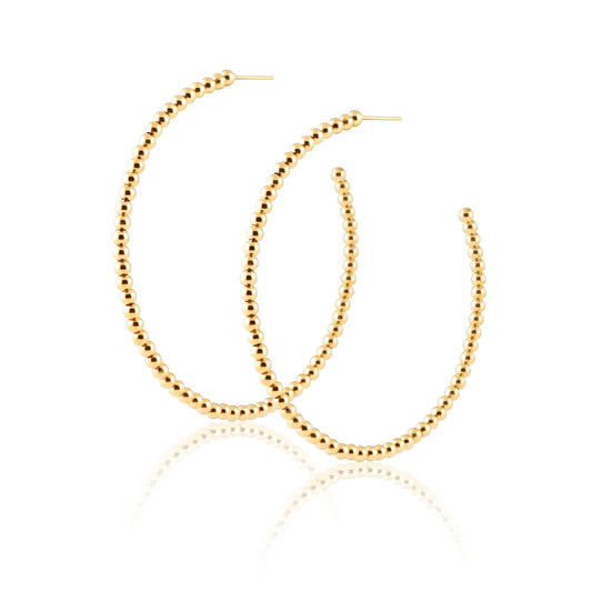 CHELSEA BEADED HOOPS
