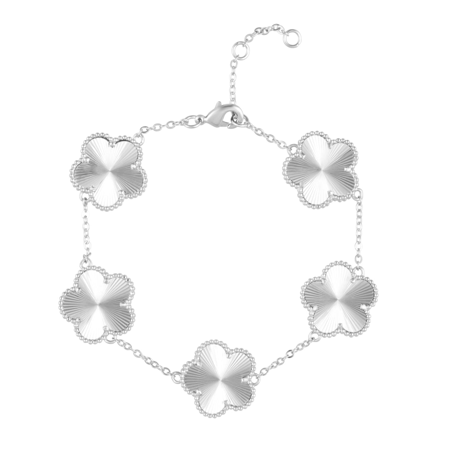 ADELINE CLOVER BRACELET-SILVER