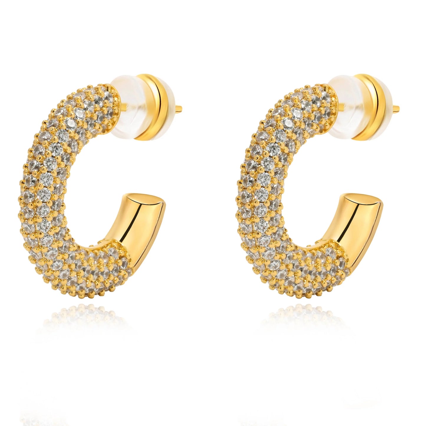 DEMI PAVE HOOP