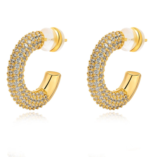 DEMI PAVE HOOP
