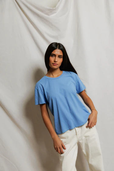 HARLEY COTTON SHORT SLEEVE BOXY CREW TEE