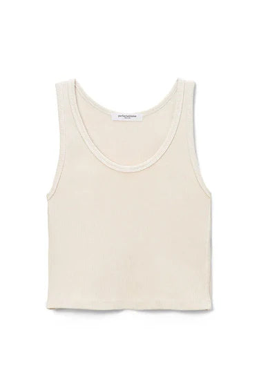STRUCTURED RIB BRA FRIENDLY TANK