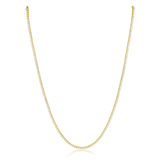 ANNIE DAINTY TENNIS CHOKER - GOLD