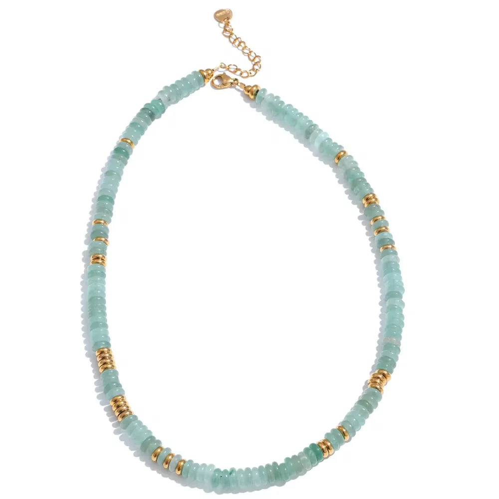 AVENTURINE BEADED NECKLACE