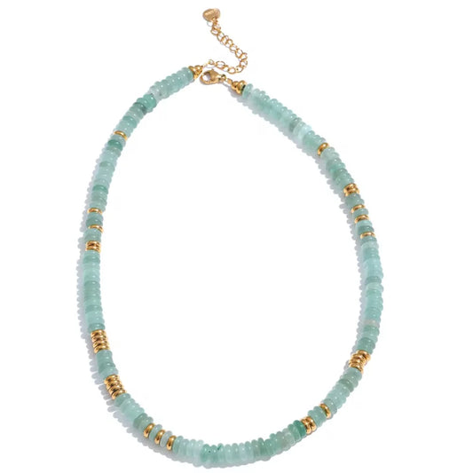 AVENTURINE BEADED NECKLACE
